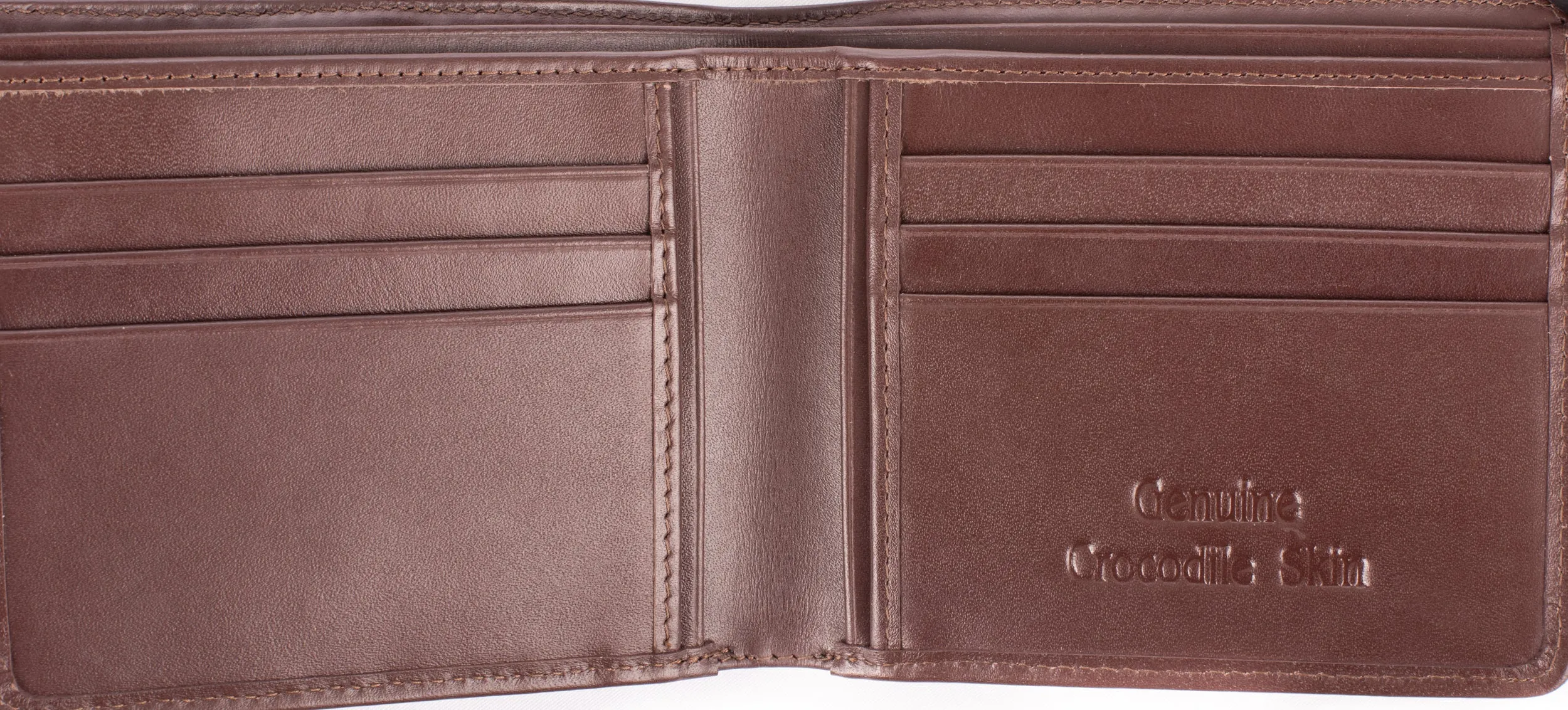 Hornback Crocodile Skin Wallet