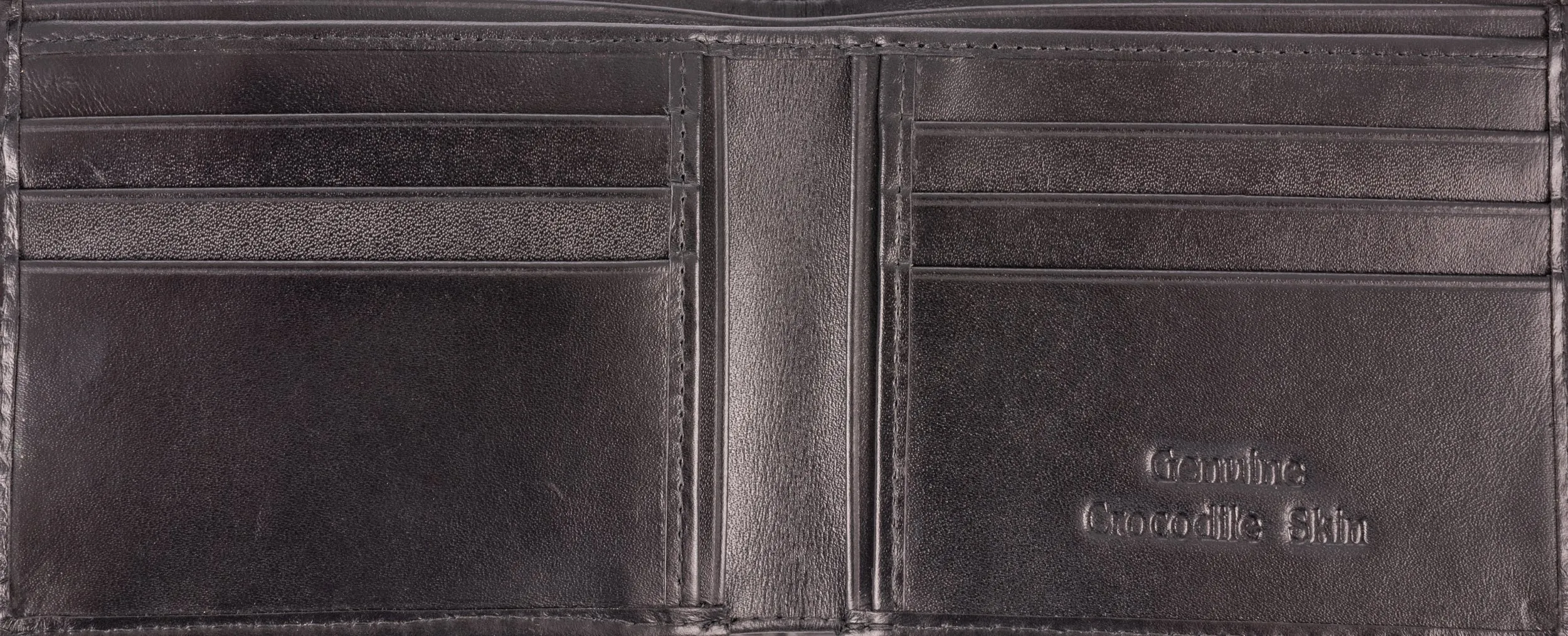 Hornback Crocodile Skin Wallet