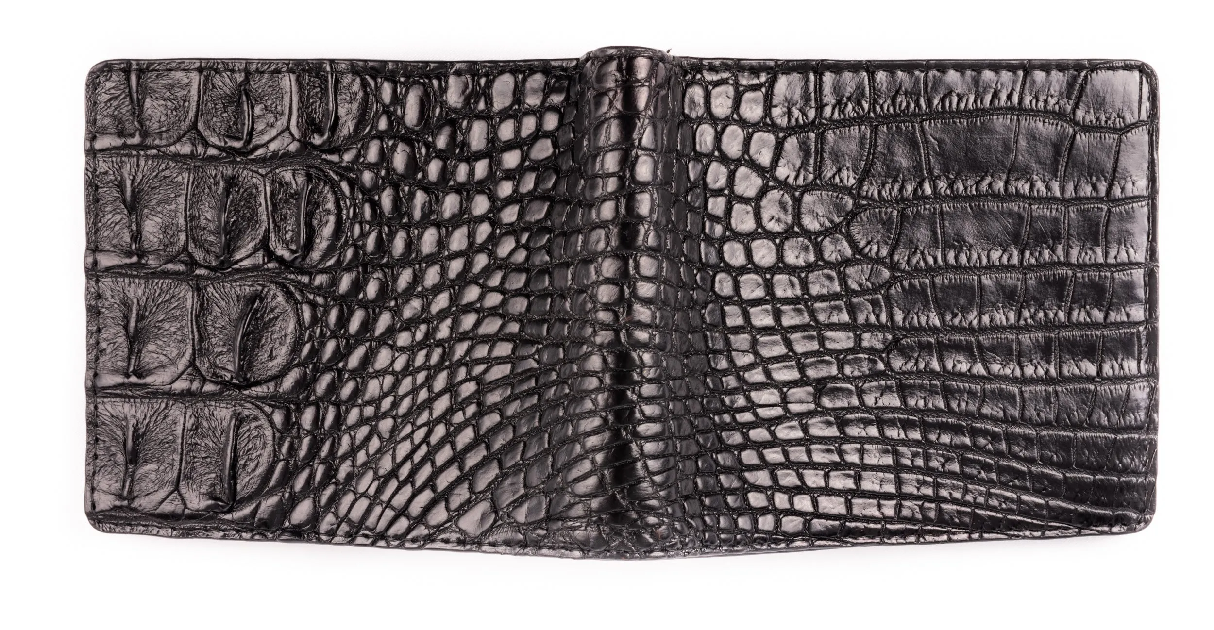 Hornback Crocodile Skin Wallet