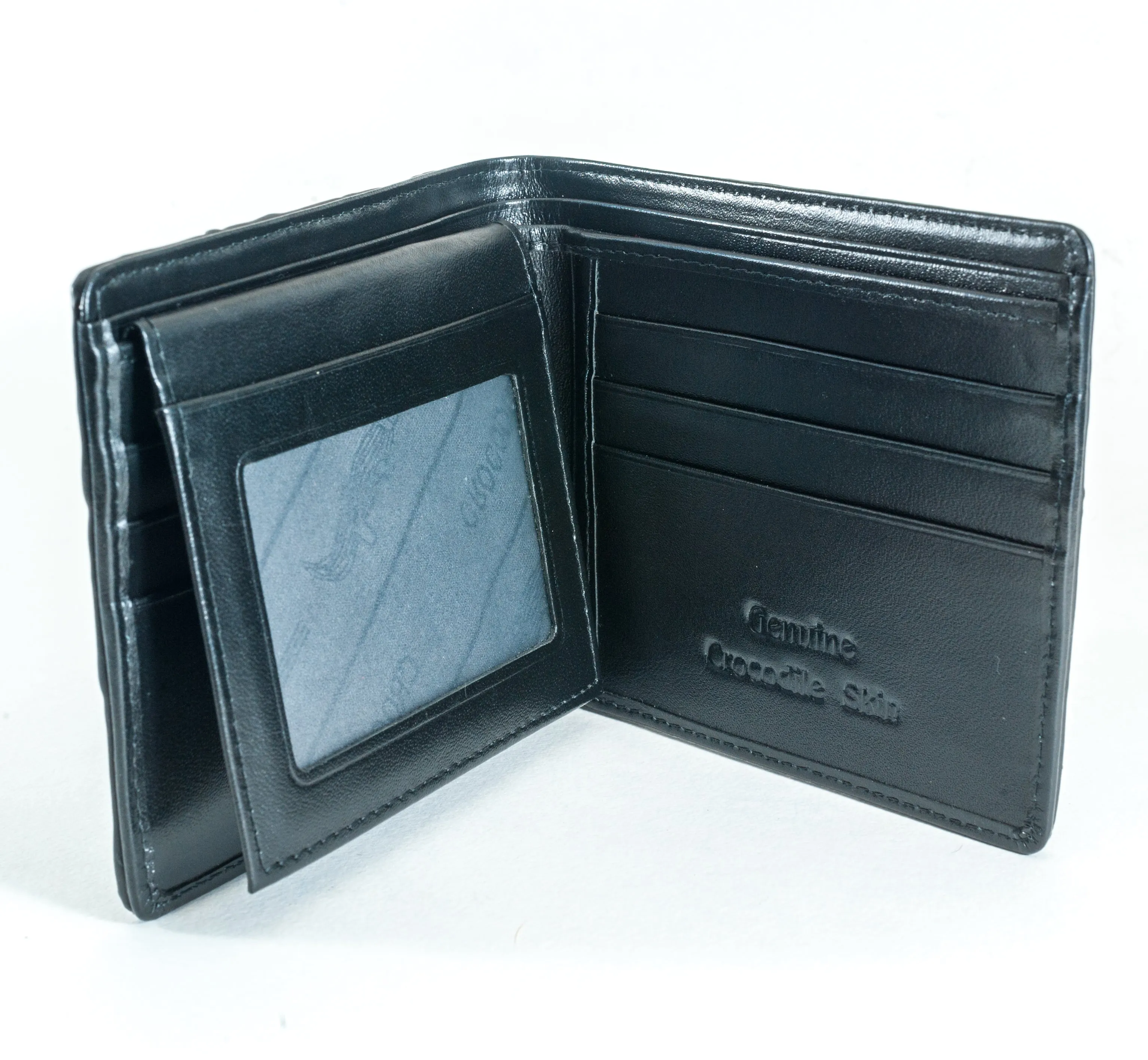 Hornback Crocodile Skin Wallet