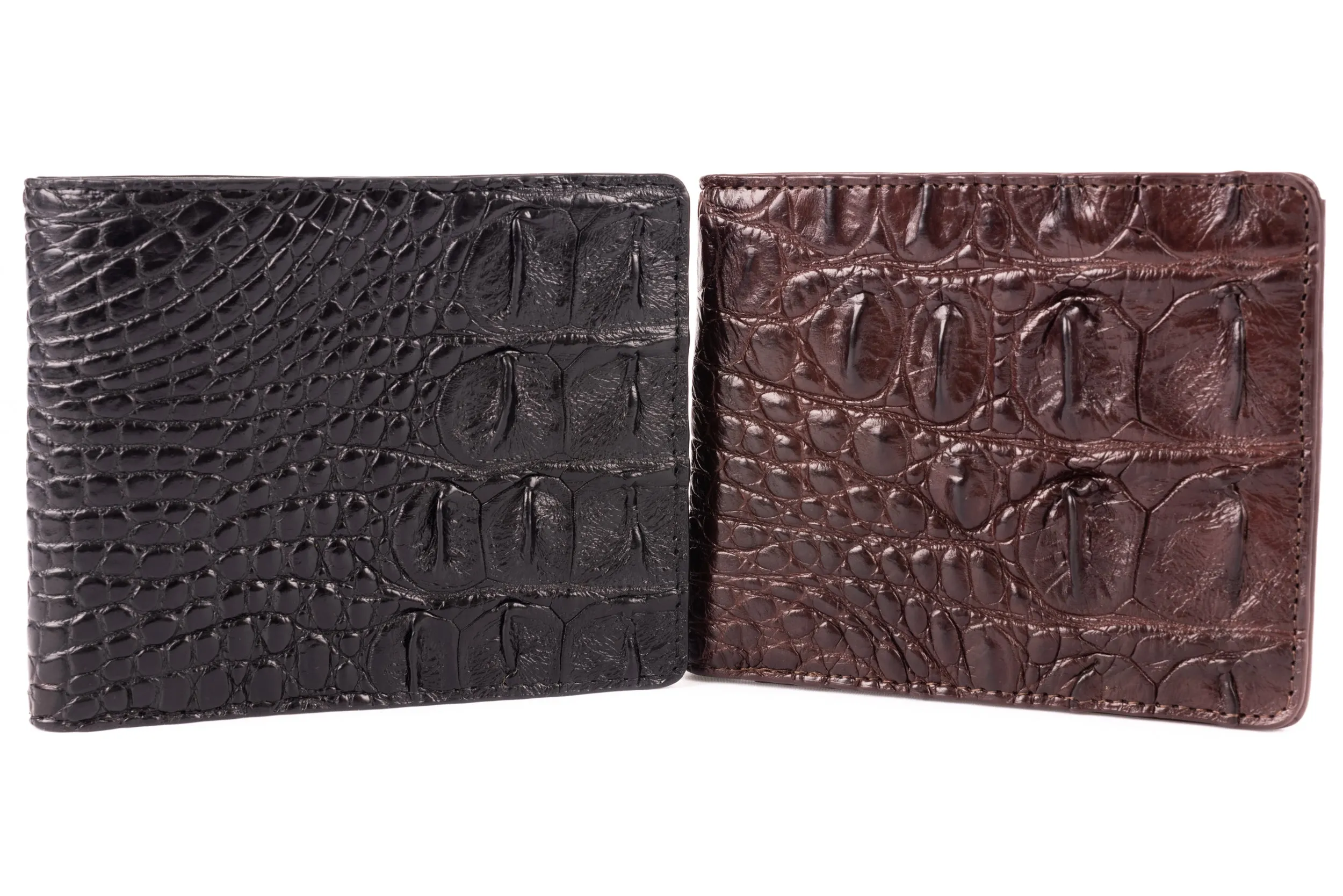 Hornback Crocodile Skin Wallet