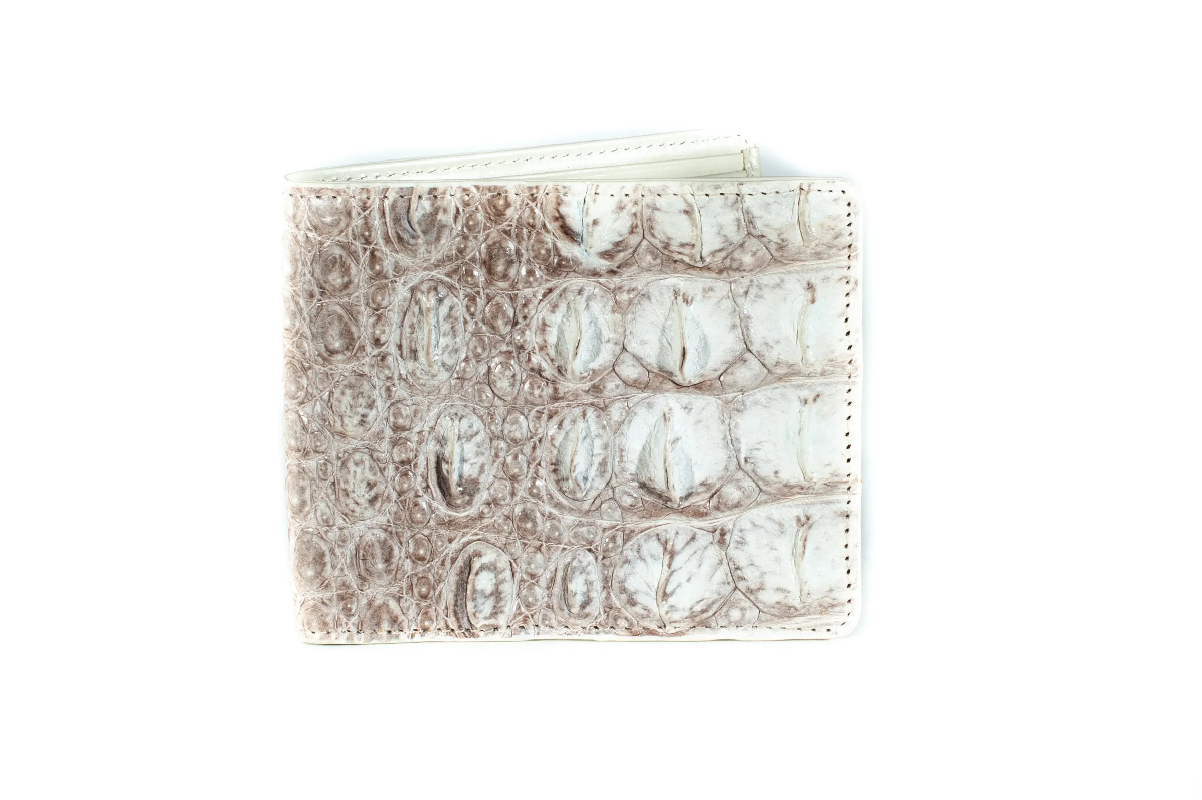 Hornback Crocodile Skin Wallet