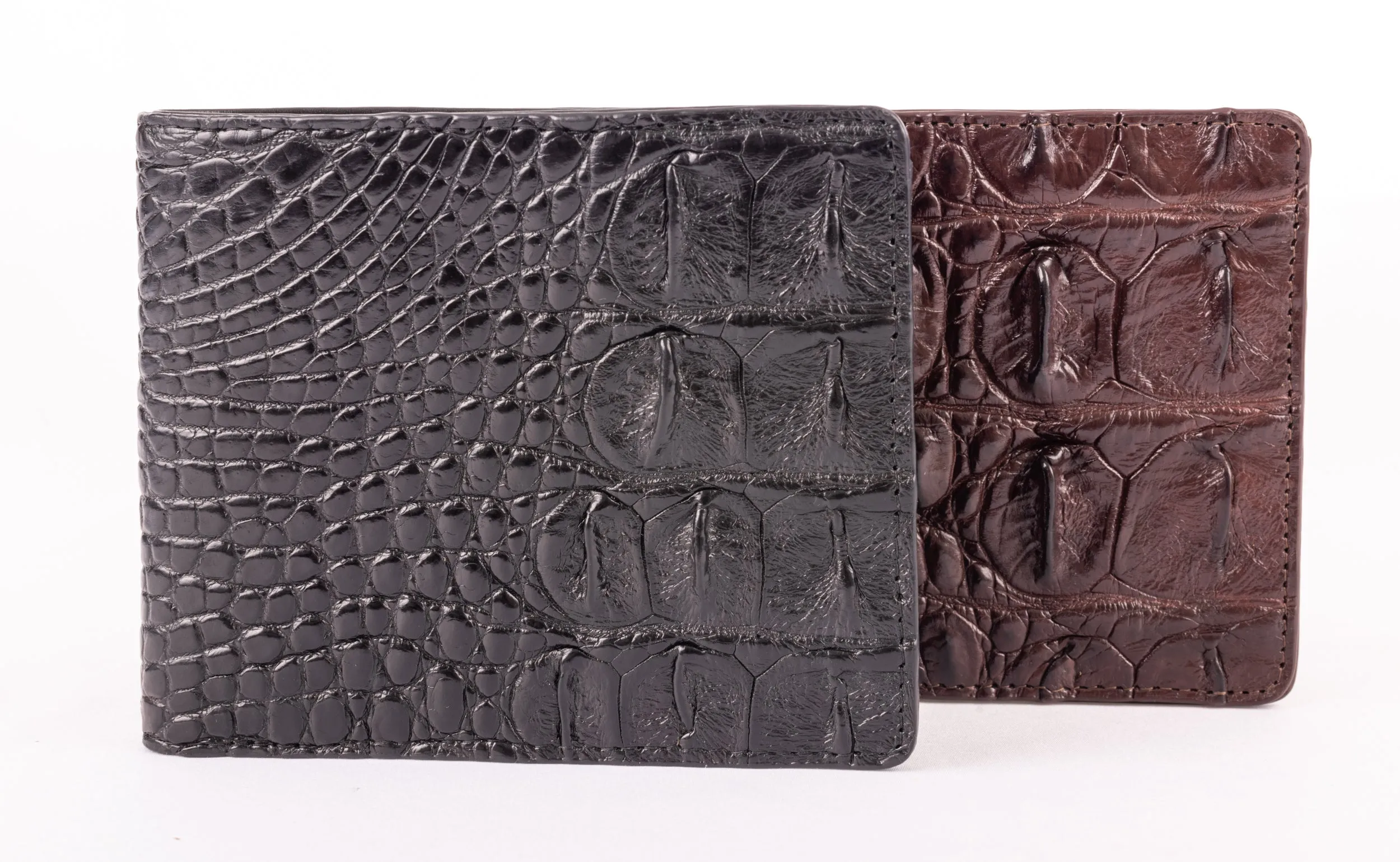 Hornback Crocodile Skin Wallet