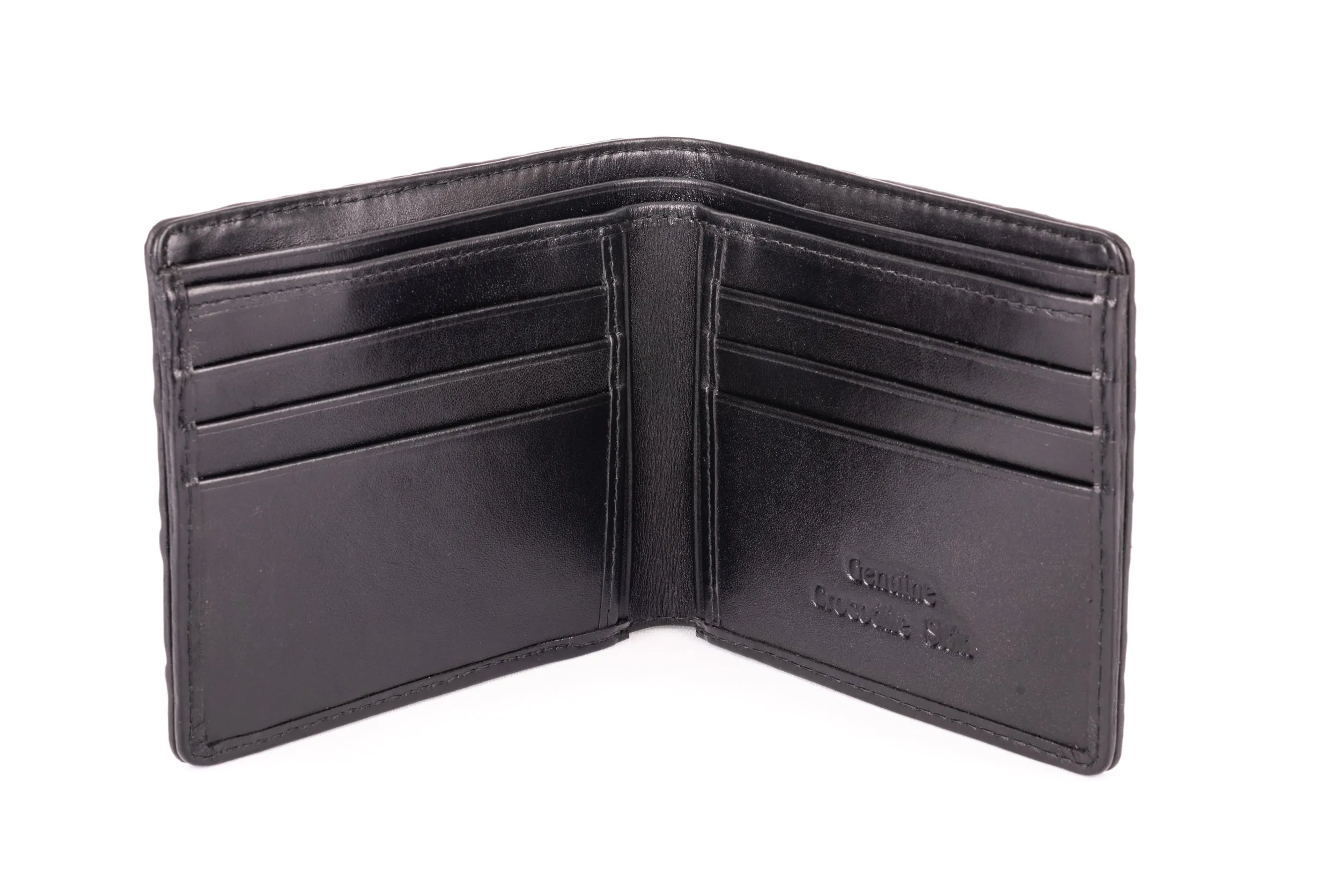 Hornback Crocodile Skin Wallet