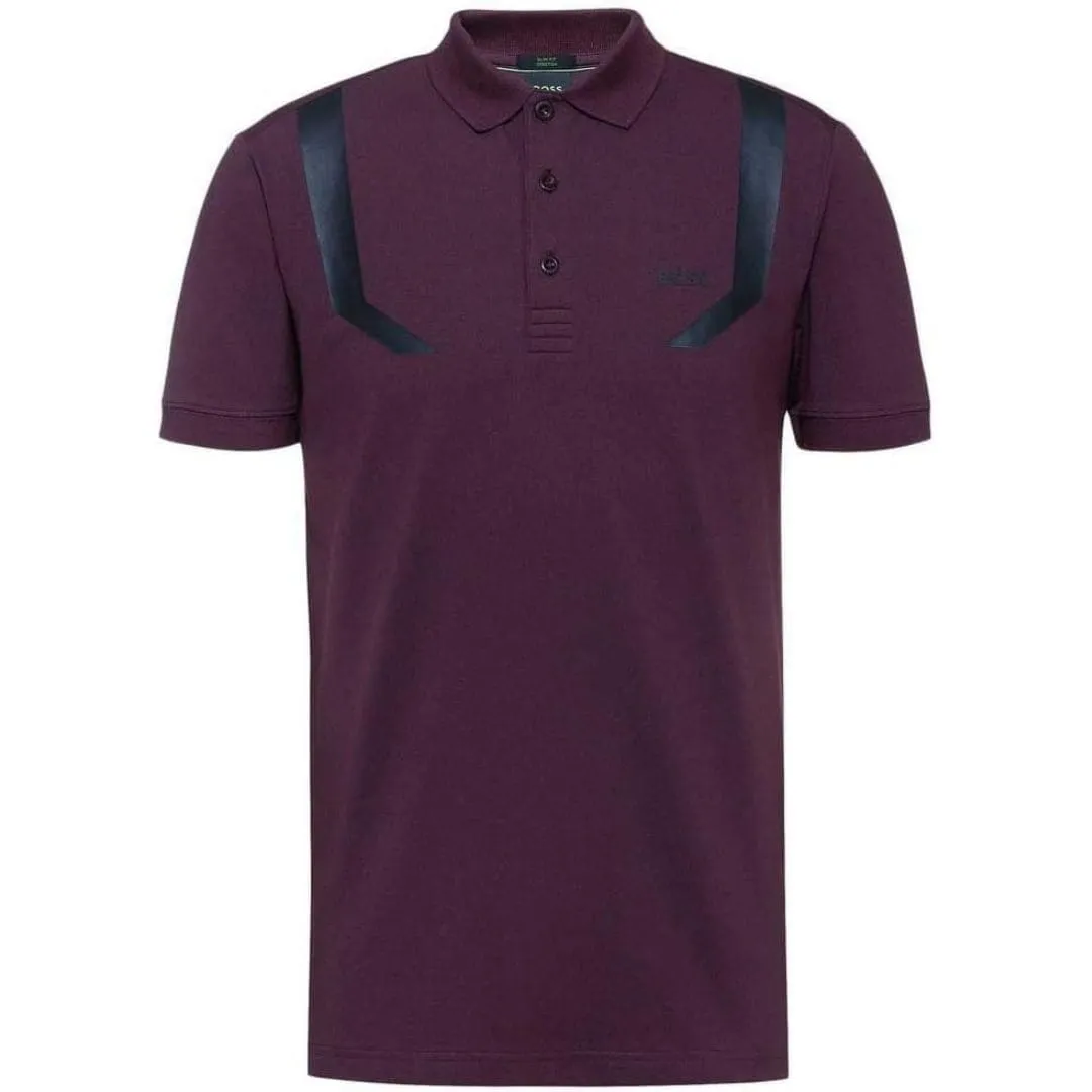 Hugo Boss Paule 2 Golf Polo Shirt (Dark Red)