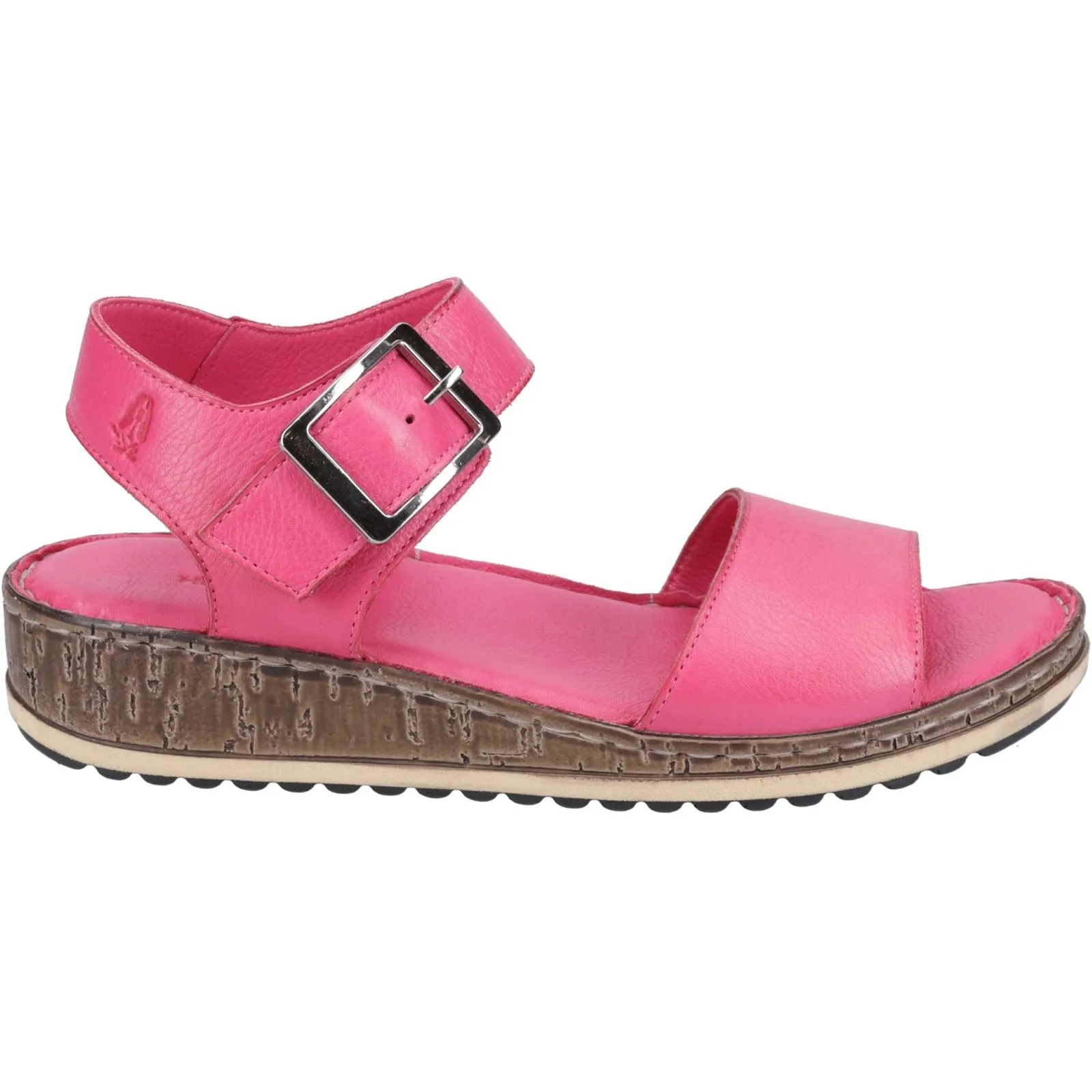 Hush Puppies Ellie Leather Women's Fuchsia Sandals