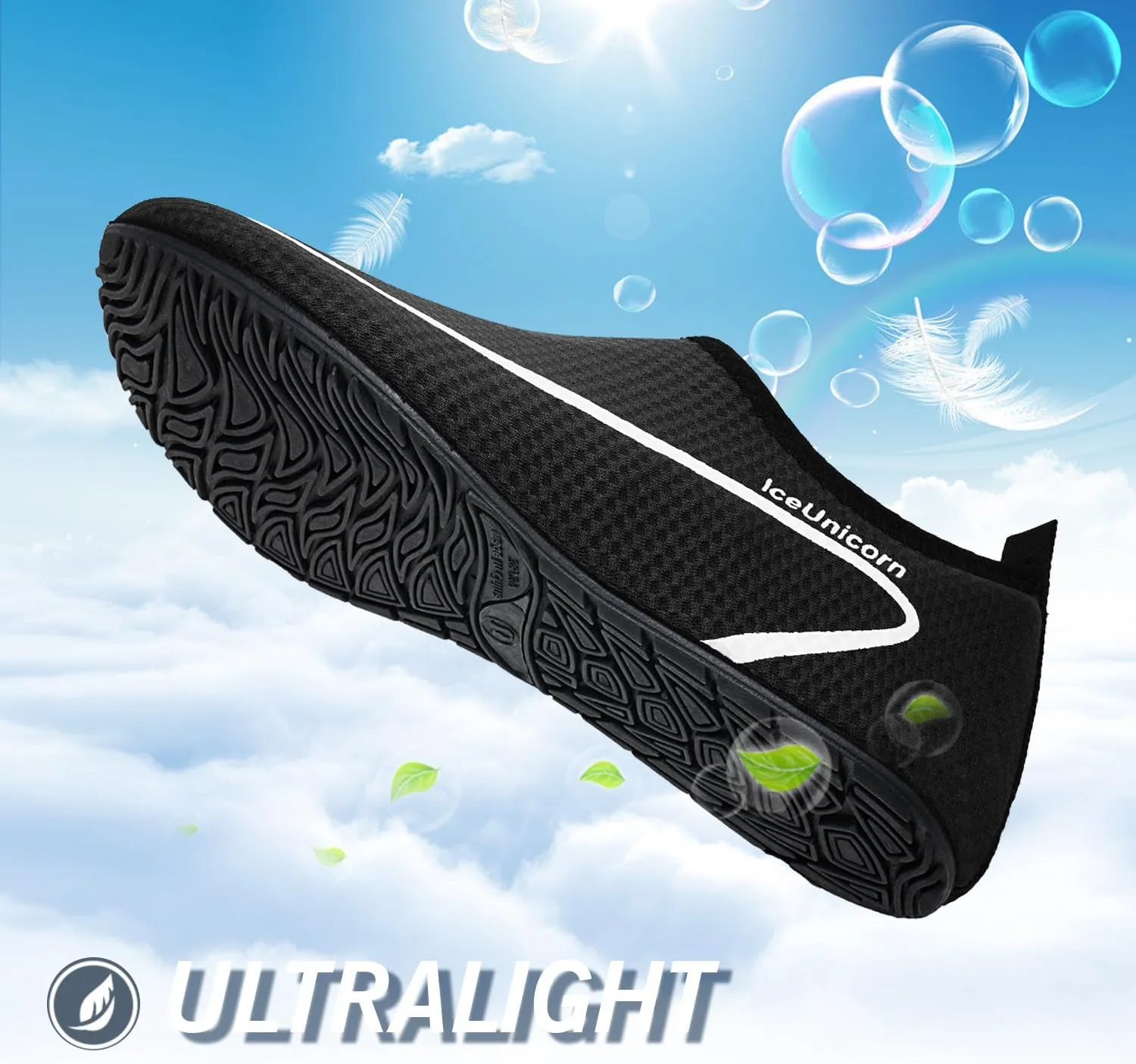 IceUnicorn Water Shoes Men Women Beach Swim Aqua Barefoot Socks Pool Quick Dry Yoga