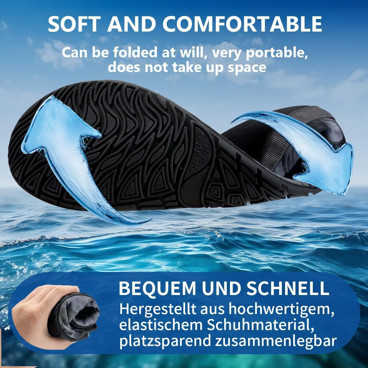 IceUnicorn Water Shoes Men Women Beach Swim Aqua Barefoot Socks Pool Quick Dry Yoga