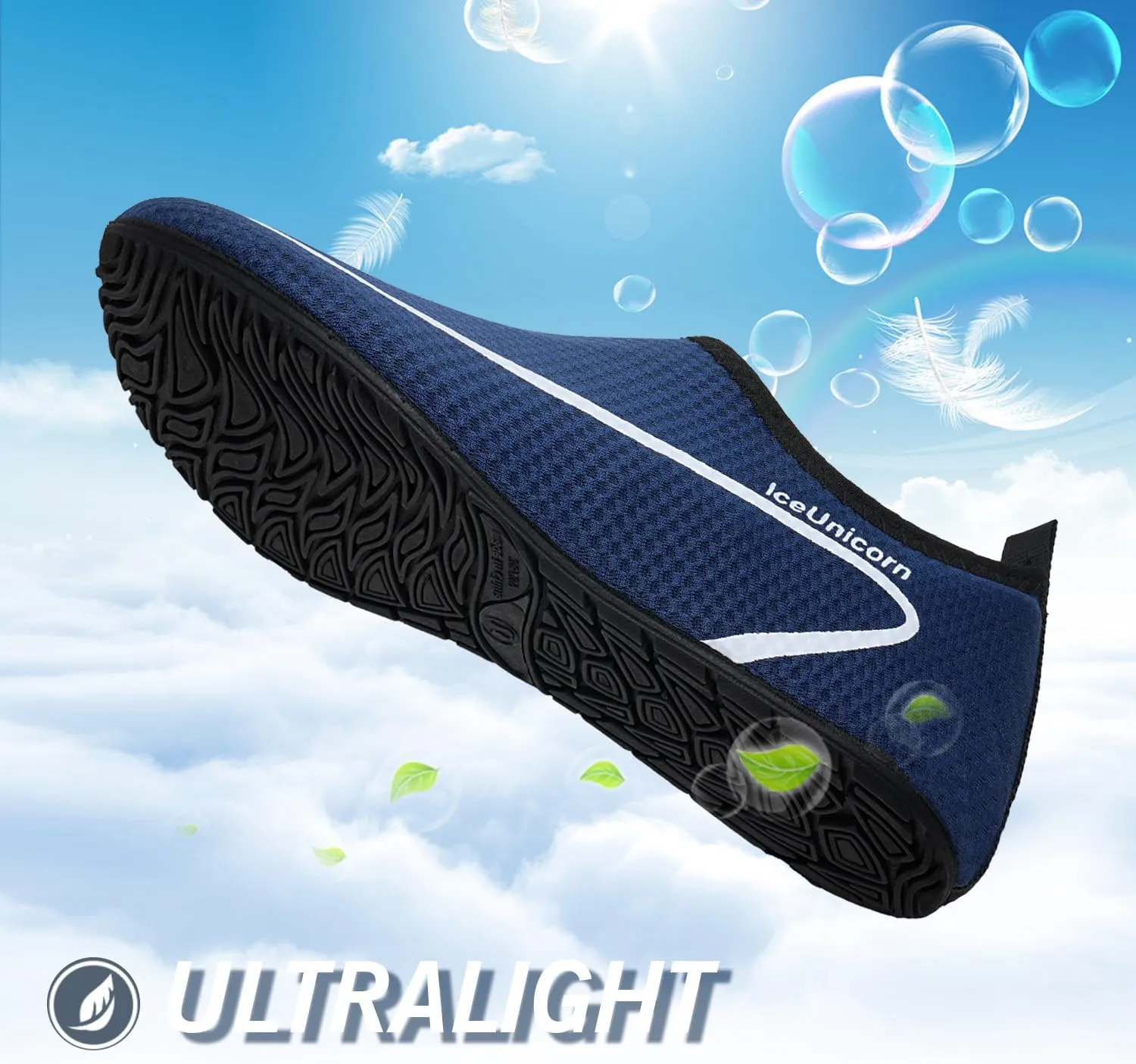 IceUnicorn Water Shoes Men Women Beach Swim Aqua Barefoot Socks Pool Quick Dry Yoga