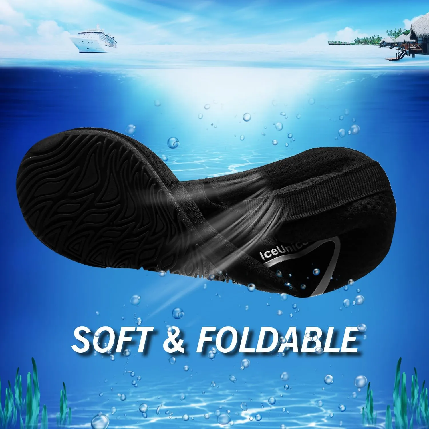 IceUnicorn Water Shoes Men Women Beach Swim Aqua Barefoot Socks Pool Quick Dry Yoga