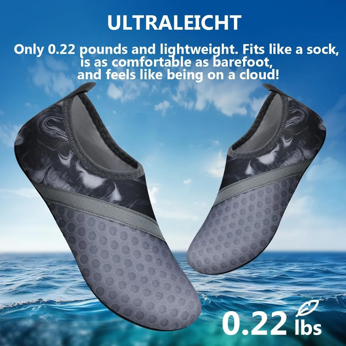 IceUnicorn Water Shoes Men Women Beach Swim Aqua Barefoot Socks Pool Quick Dry Yoga