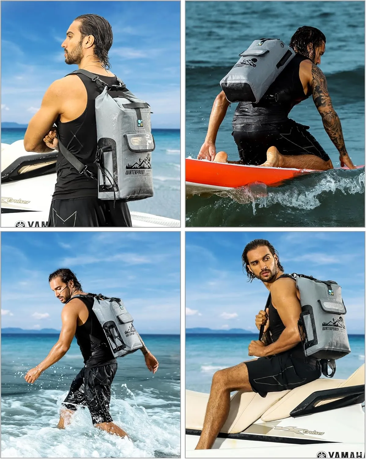 IDRYBAG Dry Bag Backpack Waterproof Floating 20L/30L/40L, Dry Bags Waterproof Backpack for Men, Dry Sack Waterproof Bag
