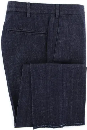 Incotex Blue Melange Denim Pants - Slim