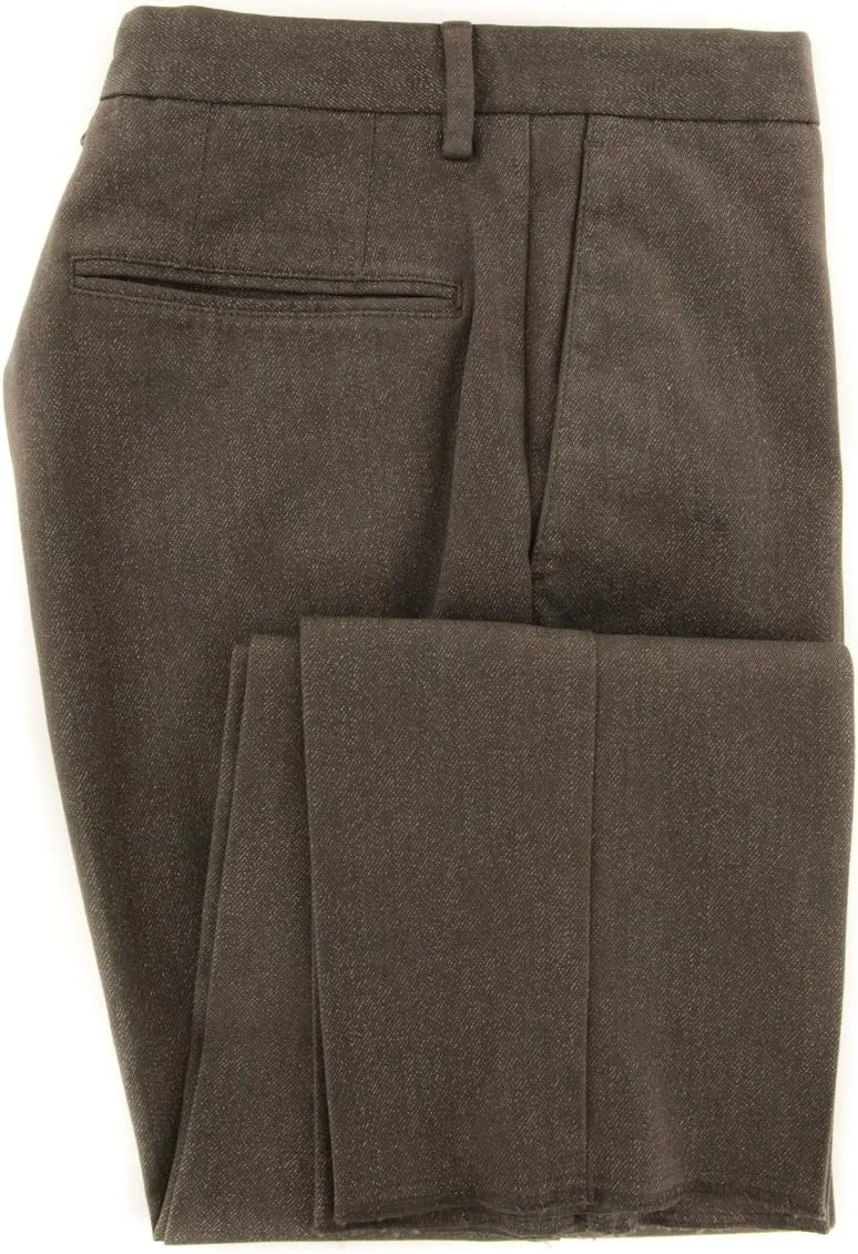 Incotex Caramel Brown Melange Pants - Slim
