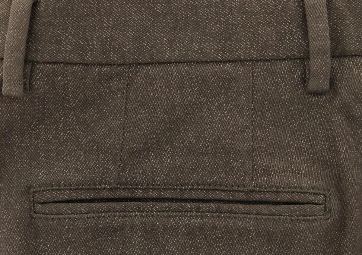 Incotex Caramel Brown Melange Pants - Slim