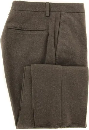 Incotex Caramel Brown Melange Pants - Slim