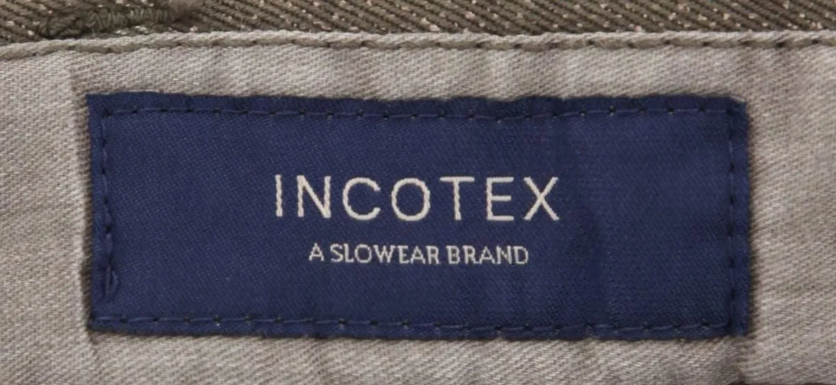 Incotex Caramel Brown Melange Pants - Slim