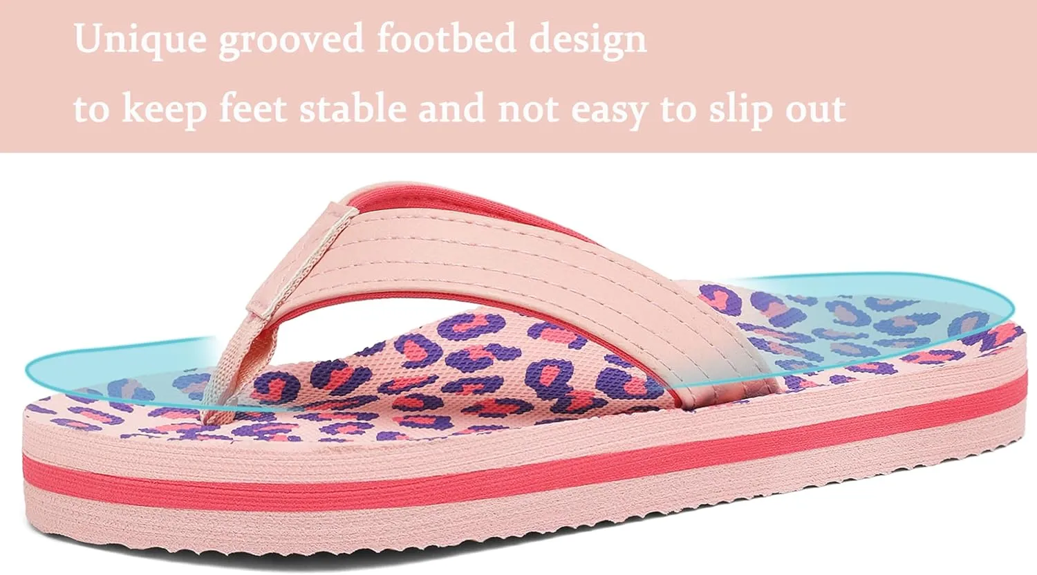 INMINPIN Kids Boys Girls Flip Flops Comfort Quick-Dry Beach Pool Aqua Thong Sandals(Little Kid/Big Kid)