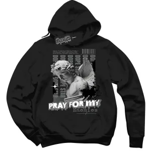 Iron Grey 1s Sneaker Hoodie Pray Enemies Graphic