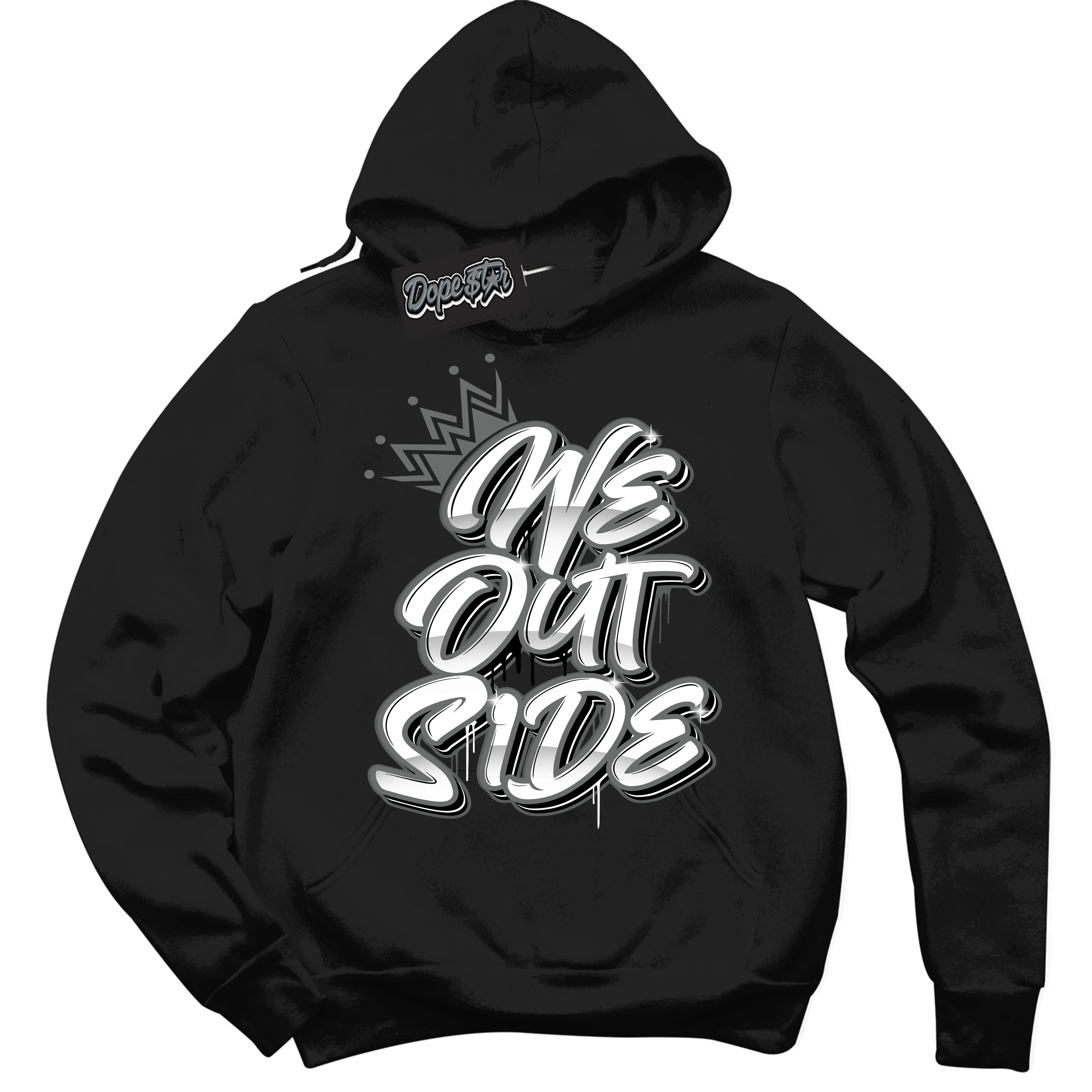 Iron Grey 1s Sneaker Hoodie We Outside Graphic