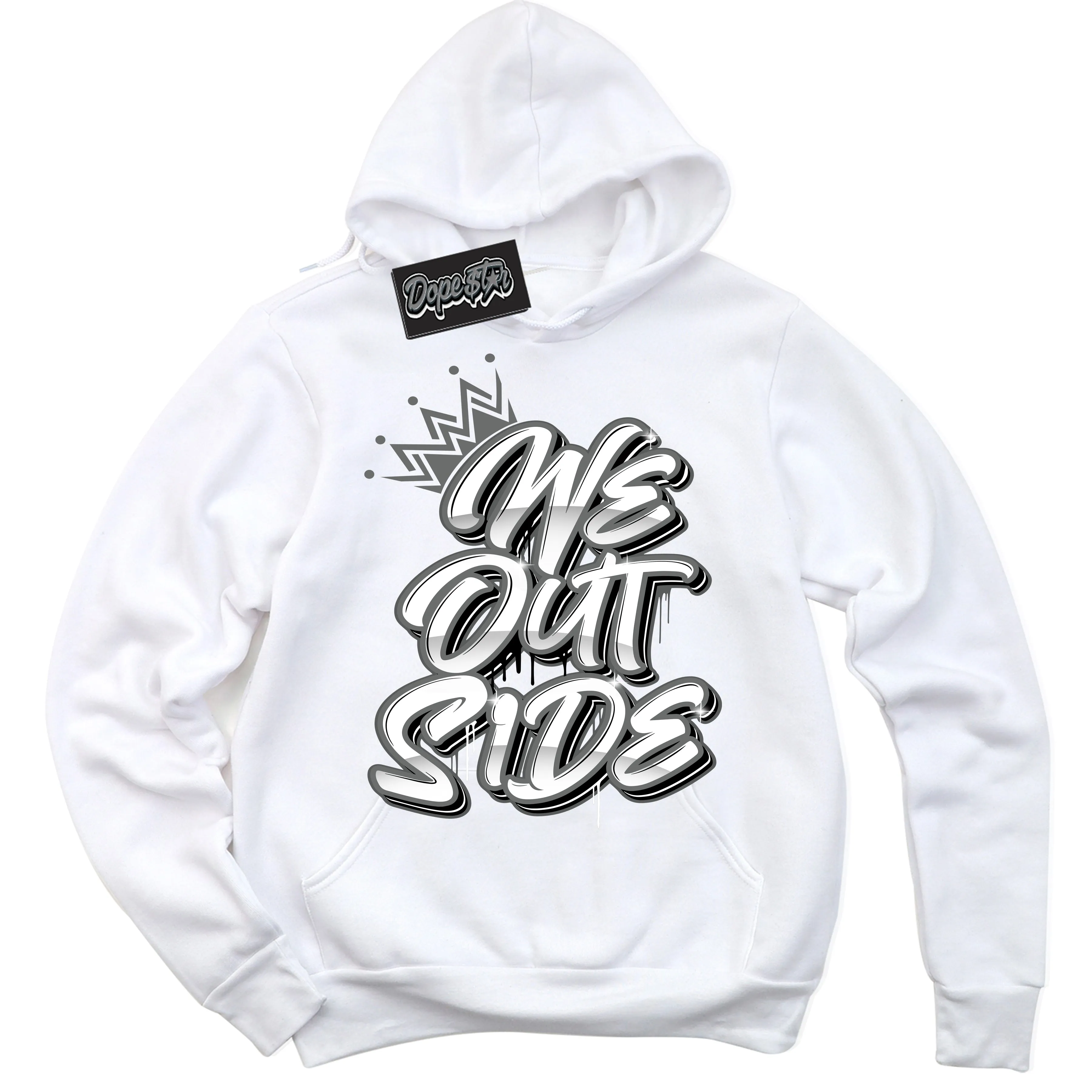 Iron Grey 1s Sneaker Hoodie We Outside Graphic