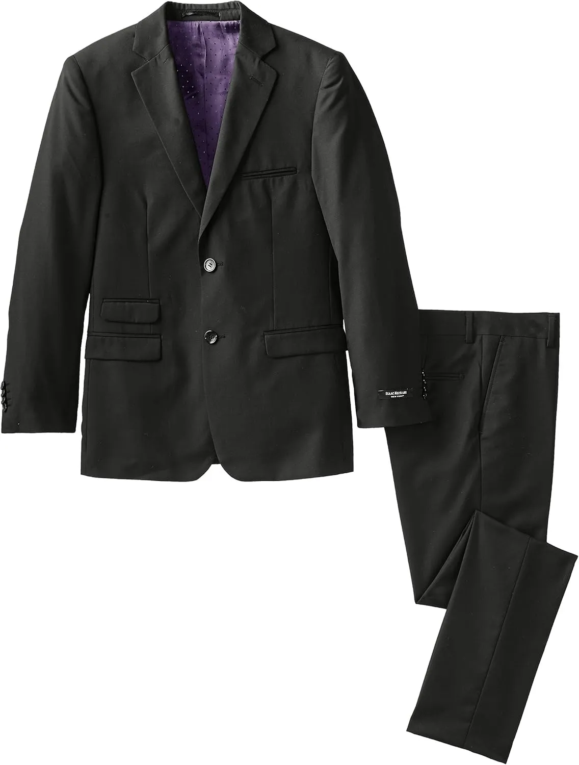 Isaac Mizrahi Black Label Big Boys' Slim-Fit Wool-Blend 2 Piece Suit