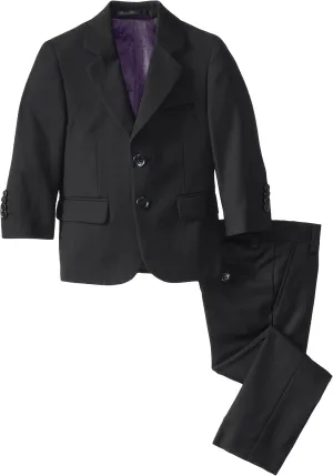 Isaac Mizrahi Black Label Little Boys' Slim-Fit Wool 2 Piece Solid Suit
