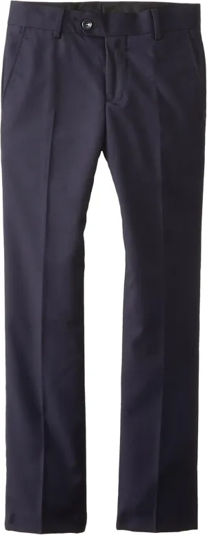 Isaac Mizrahi Black Label Little Slim Boy's Fit Wool Solid Pant