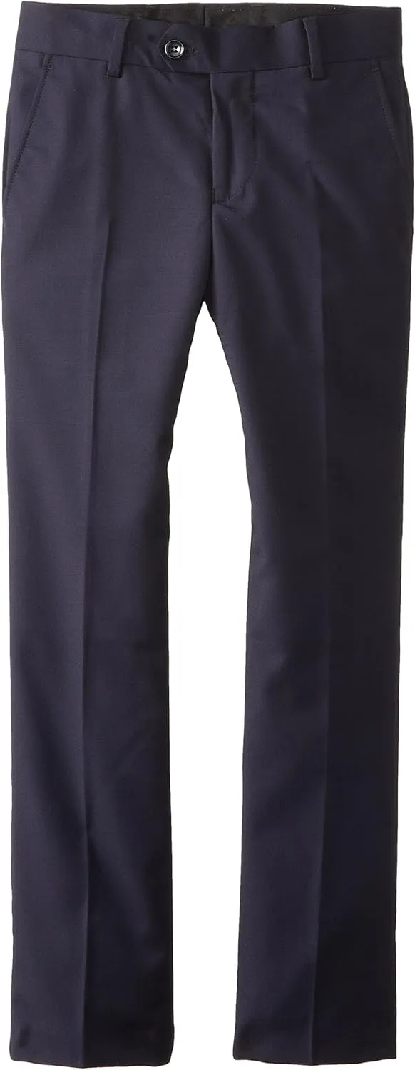 Isaac Mizrahi Black Label Little Slim Boy's Fit Wool Solid Pant