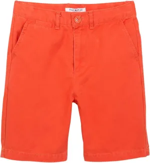 Isaac Mizrahi Boy's Slim Fit Flat Front Adjustable Waist 100% Cotton Shorts- Colors
