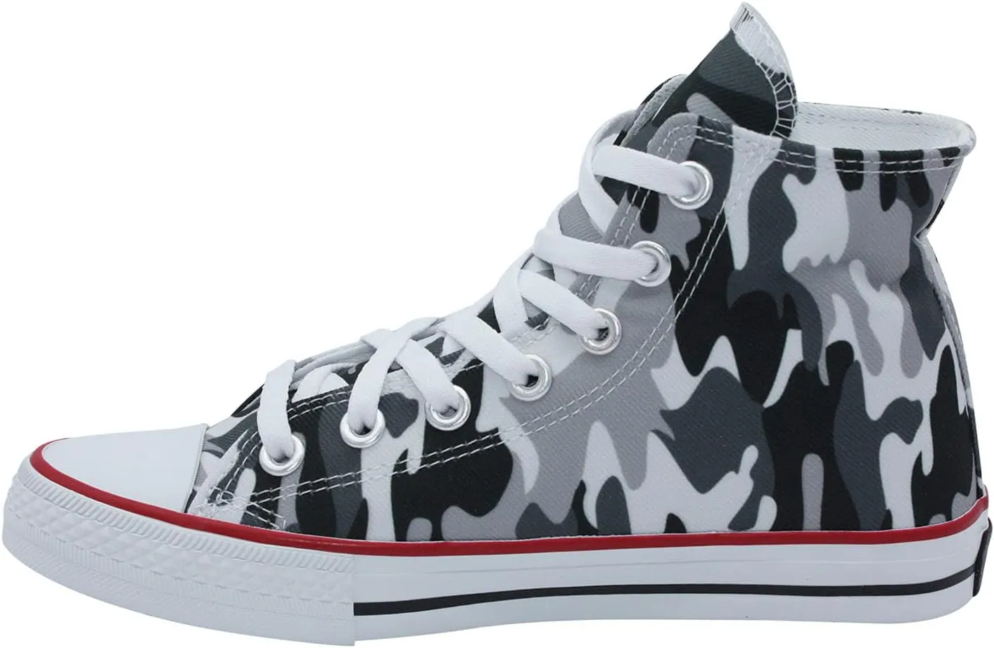 Ish Original Official Women Camouflage Grey Casual High Top Rubber Sole Canvas Sneakers Shoes