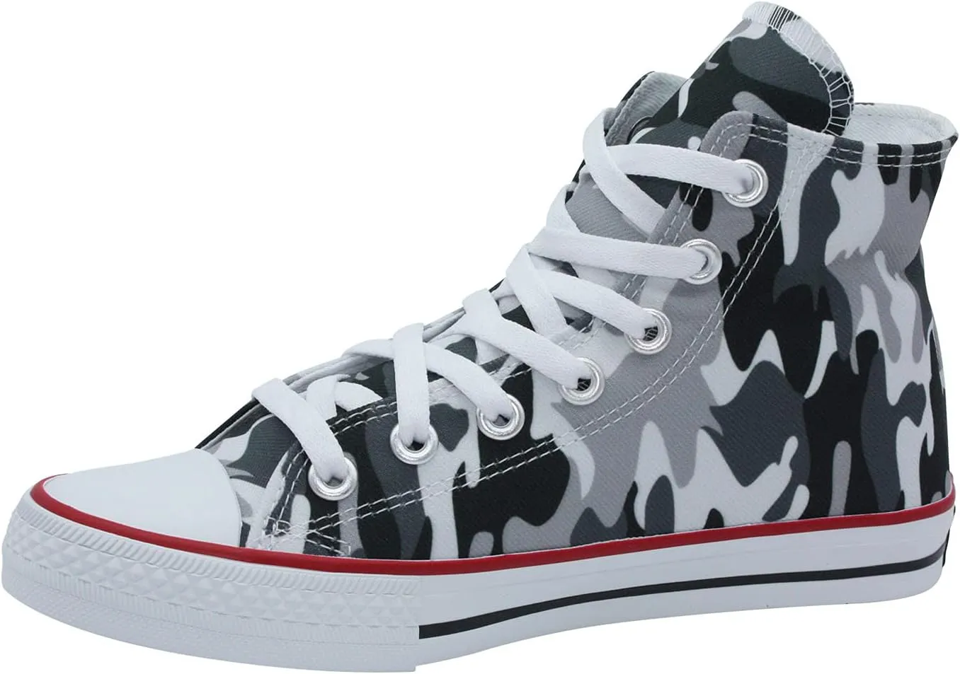 Ish Original Official Women Camouflage Grey Casual High Top Rubber Sole Canvas Sneakers Shoes