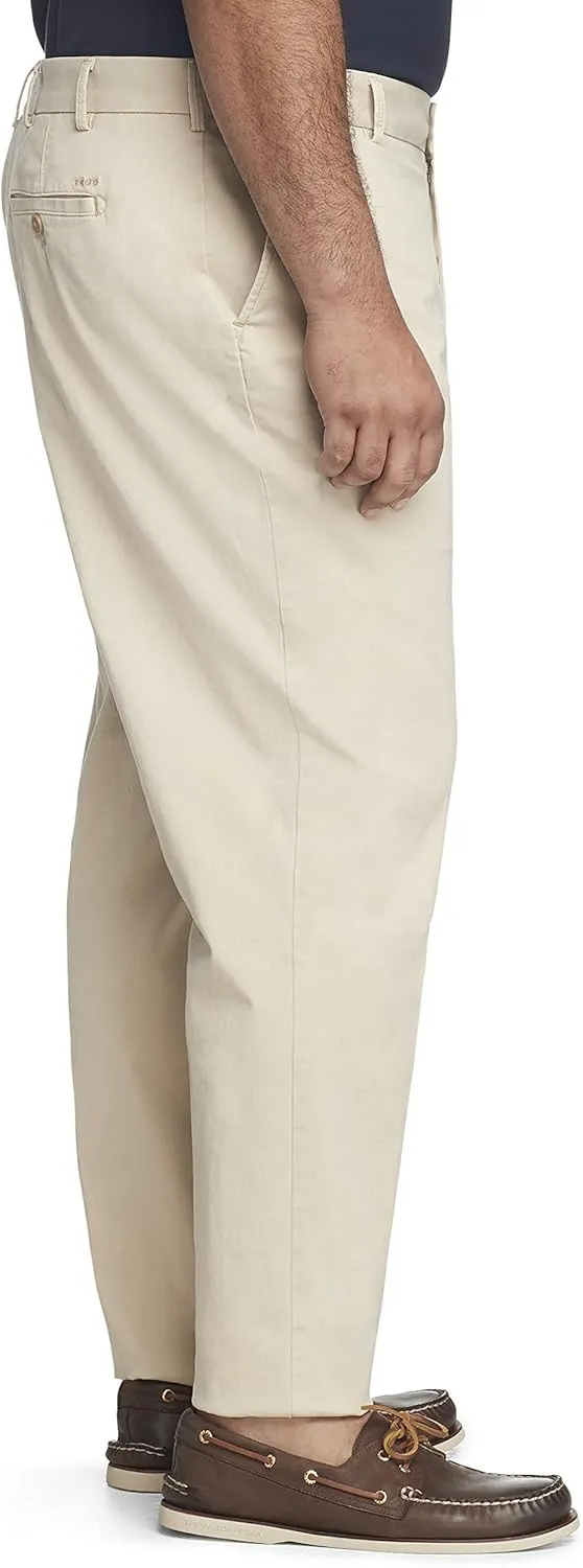 IZOD Men's Saltwater Stretch Flat Front Fit Chino Pant