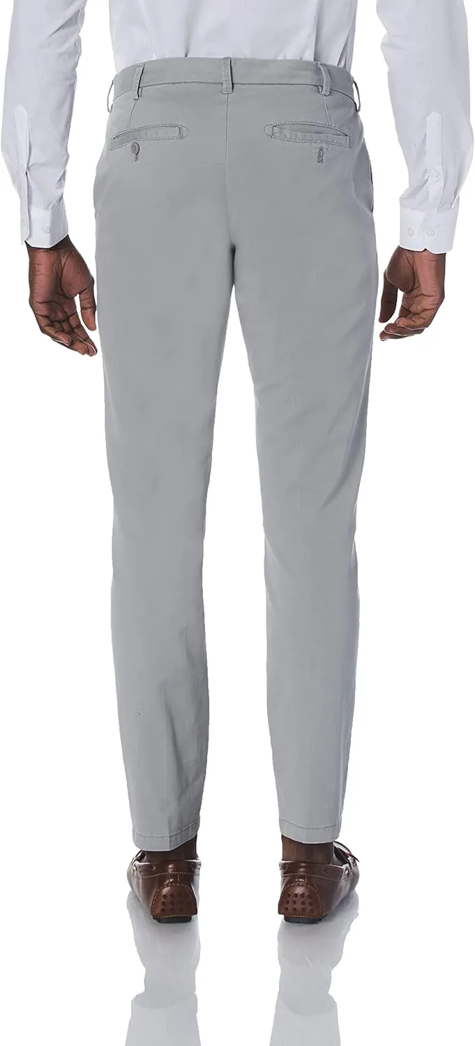 IZOD Men's Saltwater Stretch Flat Front Fit Chino Pant