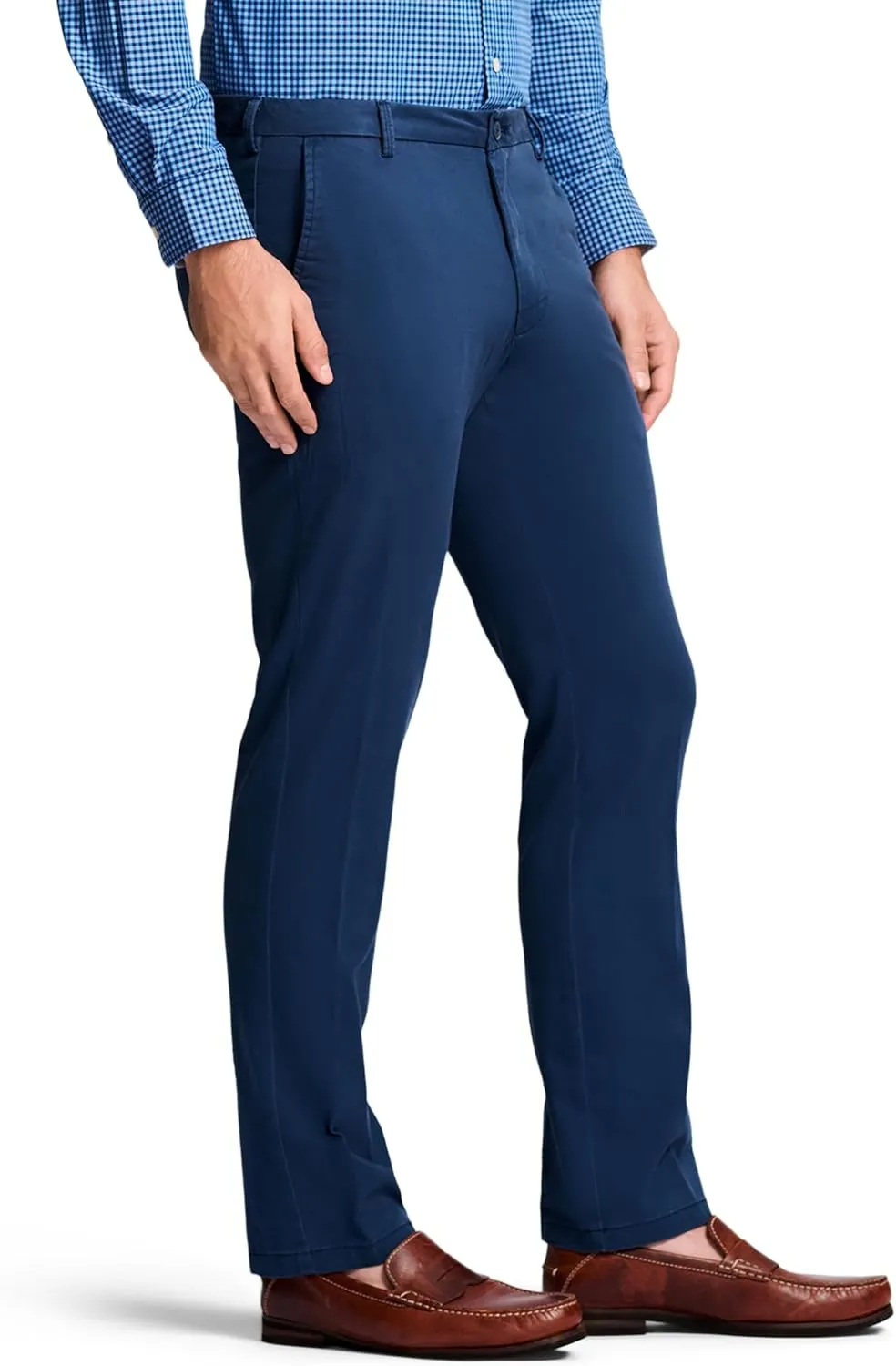 IZOD Men's Saltwater Stretch Flat Front Straight Fit Chino Pant