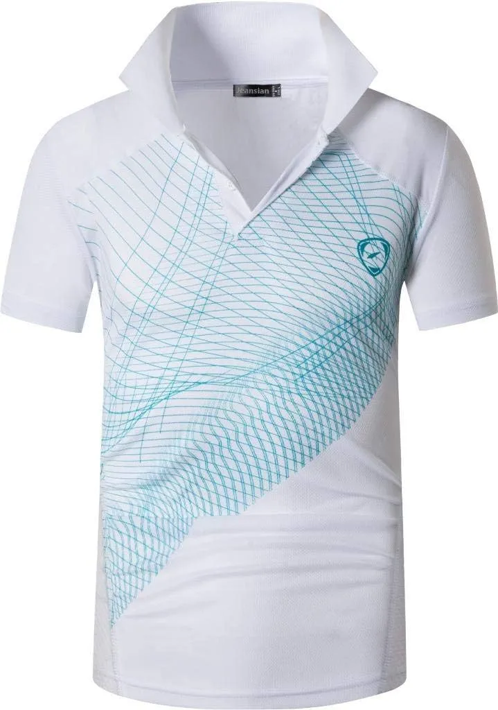 jeansian Men's 3 Packs Ourdoor Sport Quick Dry Polo T-Shirt Tee Tshirt Golf Tennis Bowling Fit LSL195