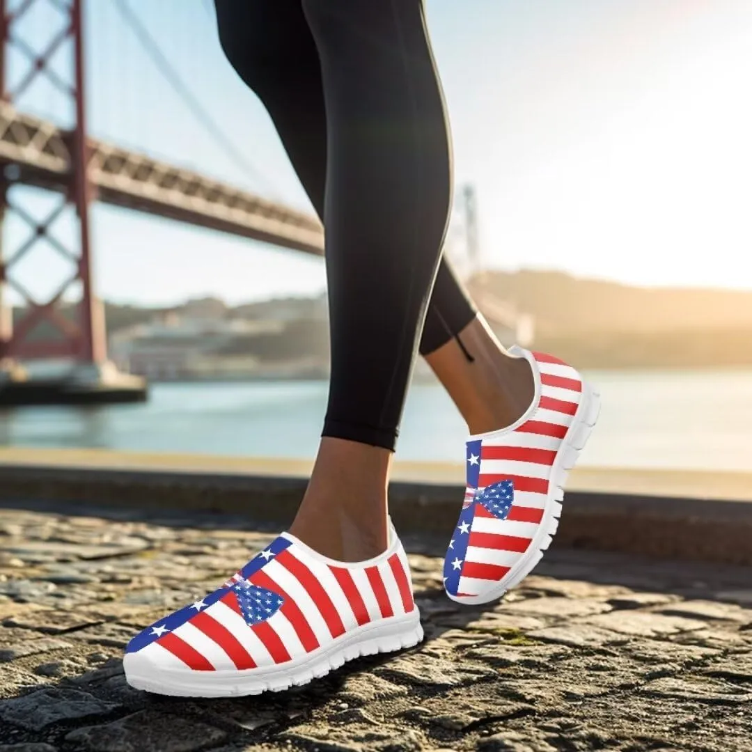 Jeiento Breathable Running Sneaker for Women Ladies Tennis Shoes Comfort Footwear Trainers Mesh Shoes Causal Travel Walking Flat Shoes