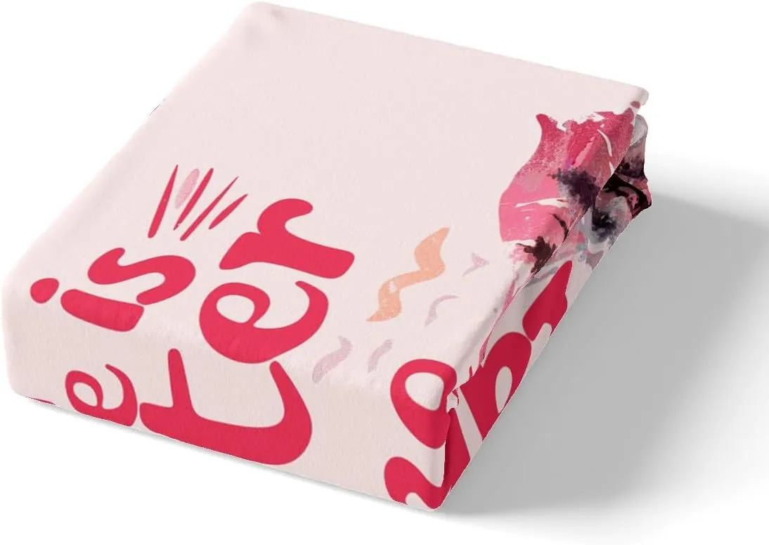 jejeloiu Pink Lake Fitted Sheet Twin Size Kids Lakeside Fishing Bed Sheets Set for Boys Girls Teens Cabin Mountain Bedding Set Breathable Tree Bedroom Decor