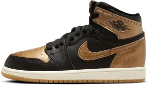 Jordan Little Kid's 1 Retro High OG Black/Metallic Gold-Sail (FD1412 071) - 2.5