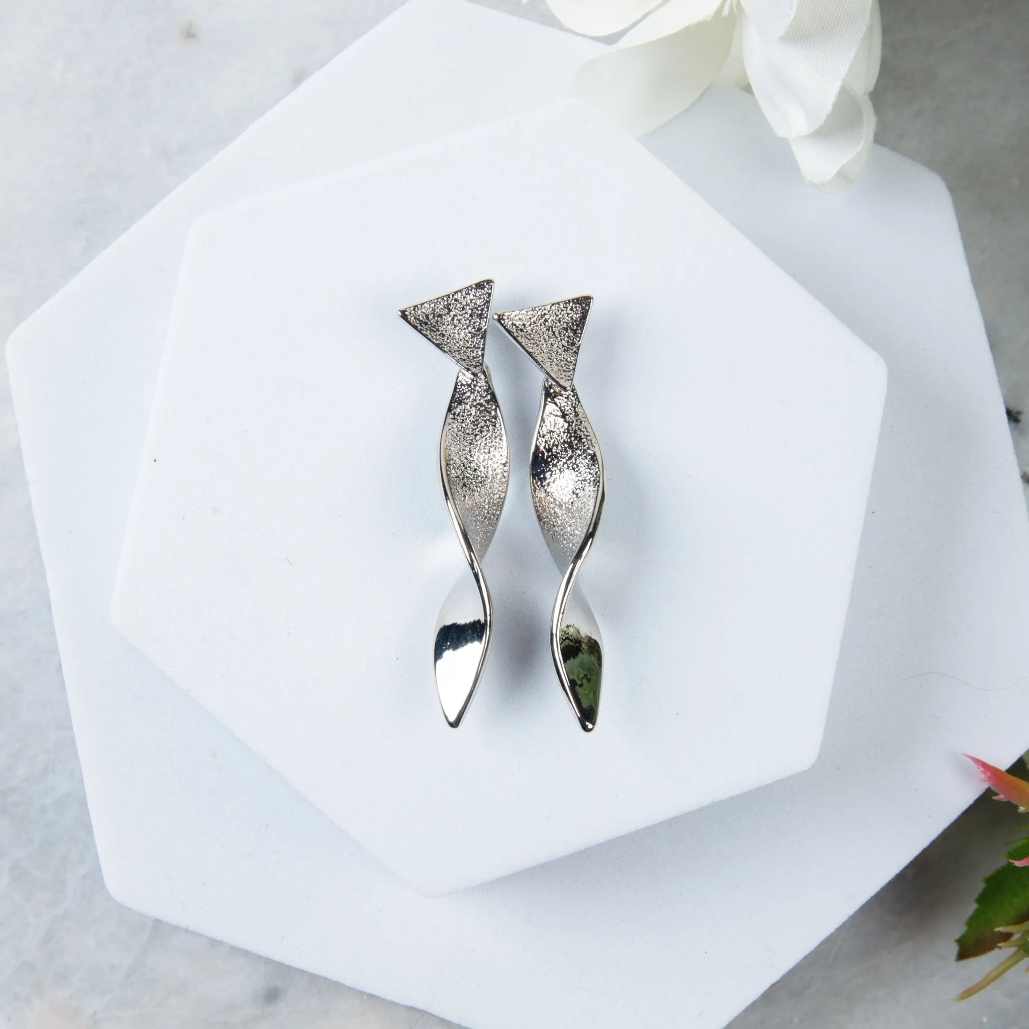 Kali Twisted Ribbon Earrings