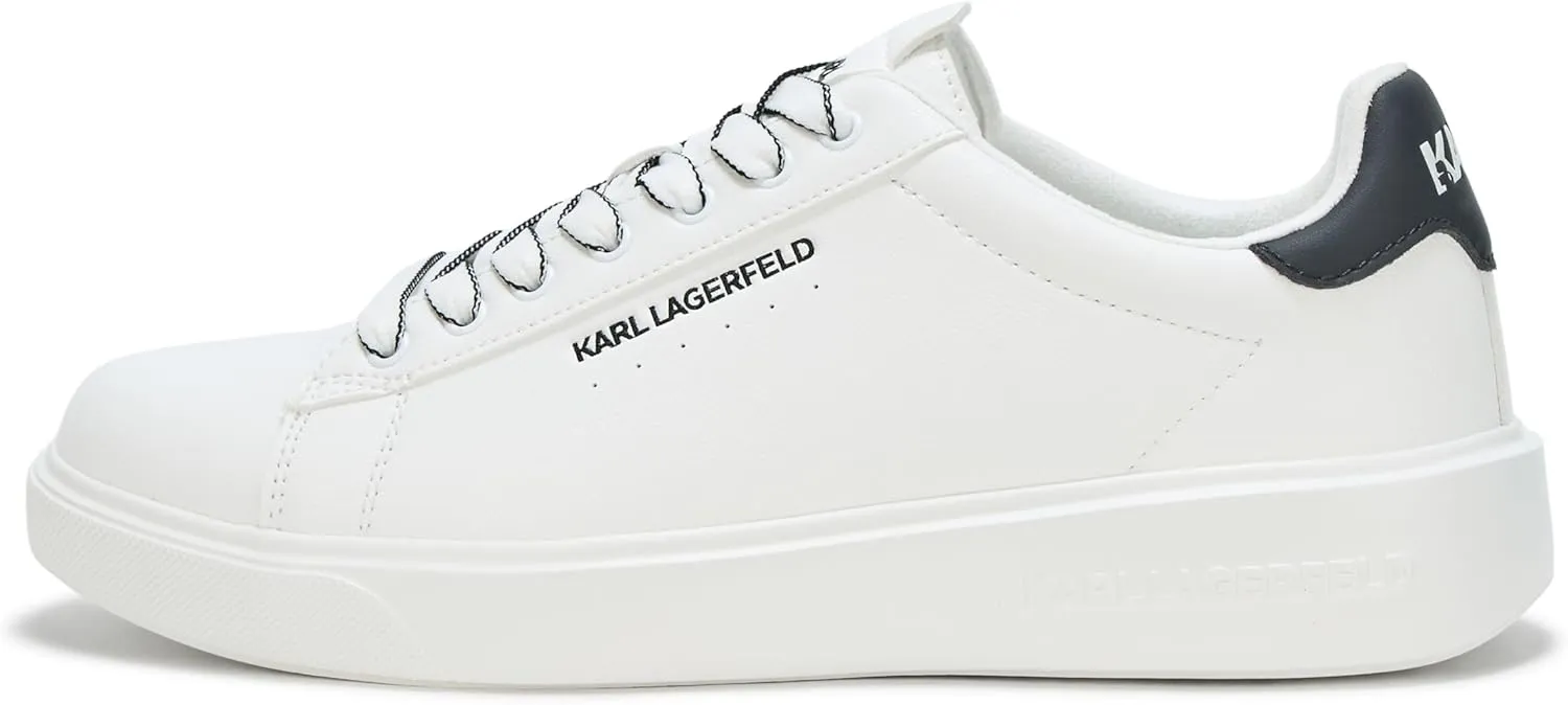 Karl Lagerfeld Paris Men's Lightweight Phylon Sole Faux Leather Sneaker