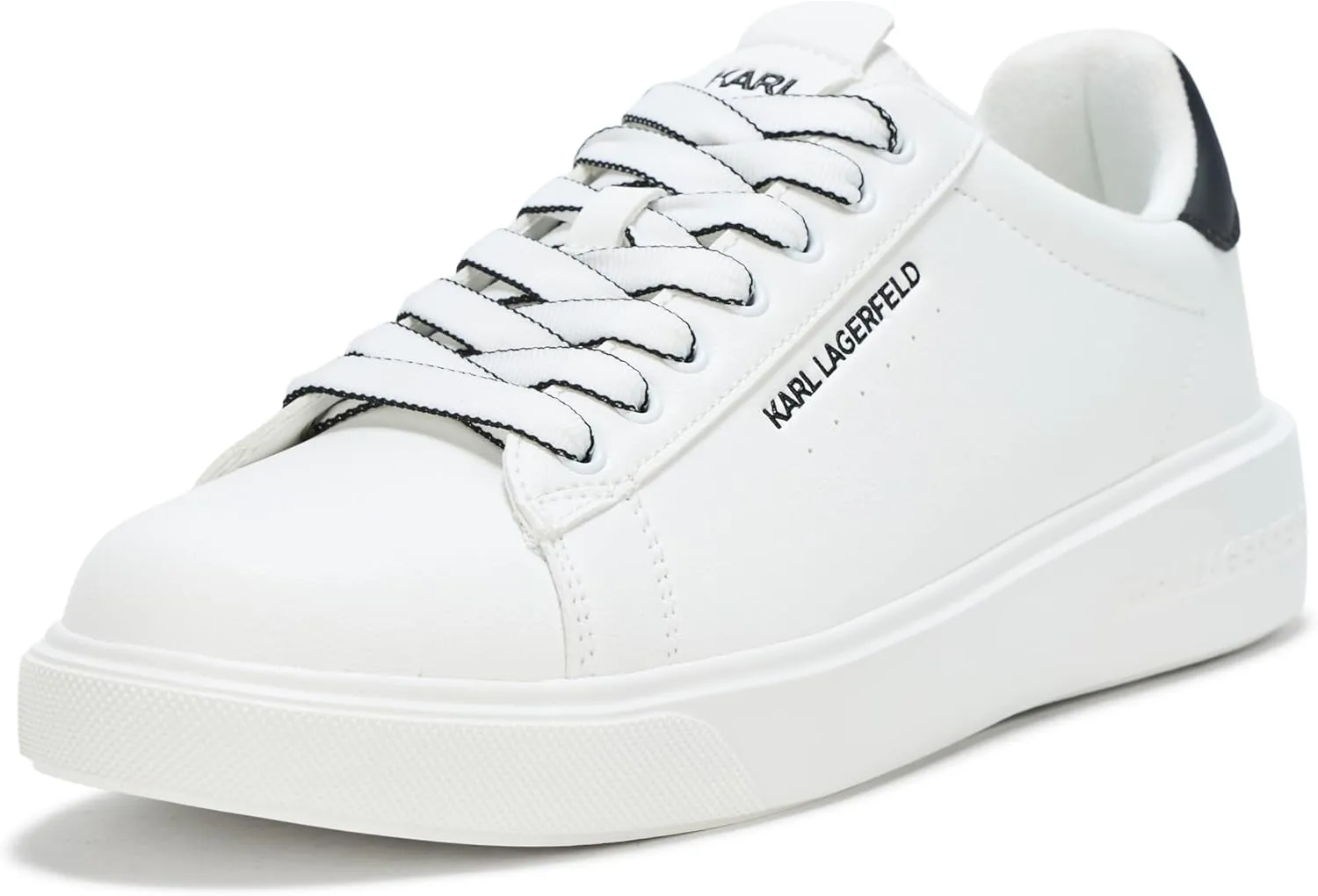 Karl Lagerfeld Paris Men's Lightweight Phylon Sole Faux Leather Sneaker