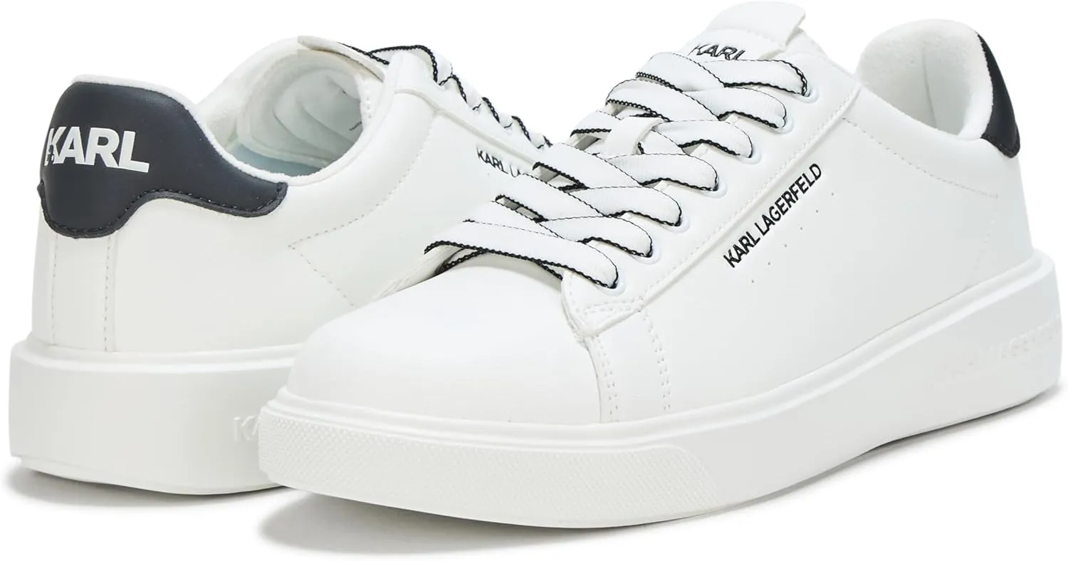 Karl Lagerfeld Paris Men's Lightweight Phylon Sole Faux Leather Sneaker