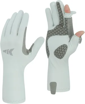 KastKing Sol Armis Pro UPF50  Fishing Gloves-Quick-Dry, Full Finger & 3/4 Fingerless Sun Protection Gloves Men Women for Outdoor