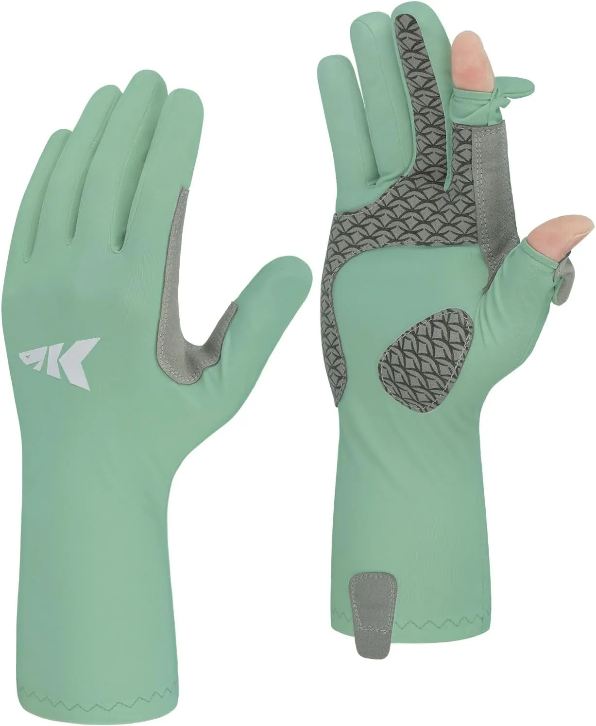 KastKing Sol Armis Pro UPF50  Fishing Gloves-Quick-Dry, Full Finger & 3/4 Fingerless Sun Protection Gloves Men Women for Outdoor