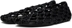 keleimusi Women's Woven Jelly Flats Slip-On Mesh Ballet Flats Sole Lightweight Breathable Summer Slides Hollow Jelly Sandals Beach Ballerina Mary Jane Shoes