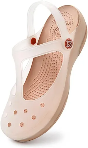 KELMALL Non Slip Clogs for Women, Classic Slip On Platform Nursing Garden Mules & Clogs Comfort Lightweight