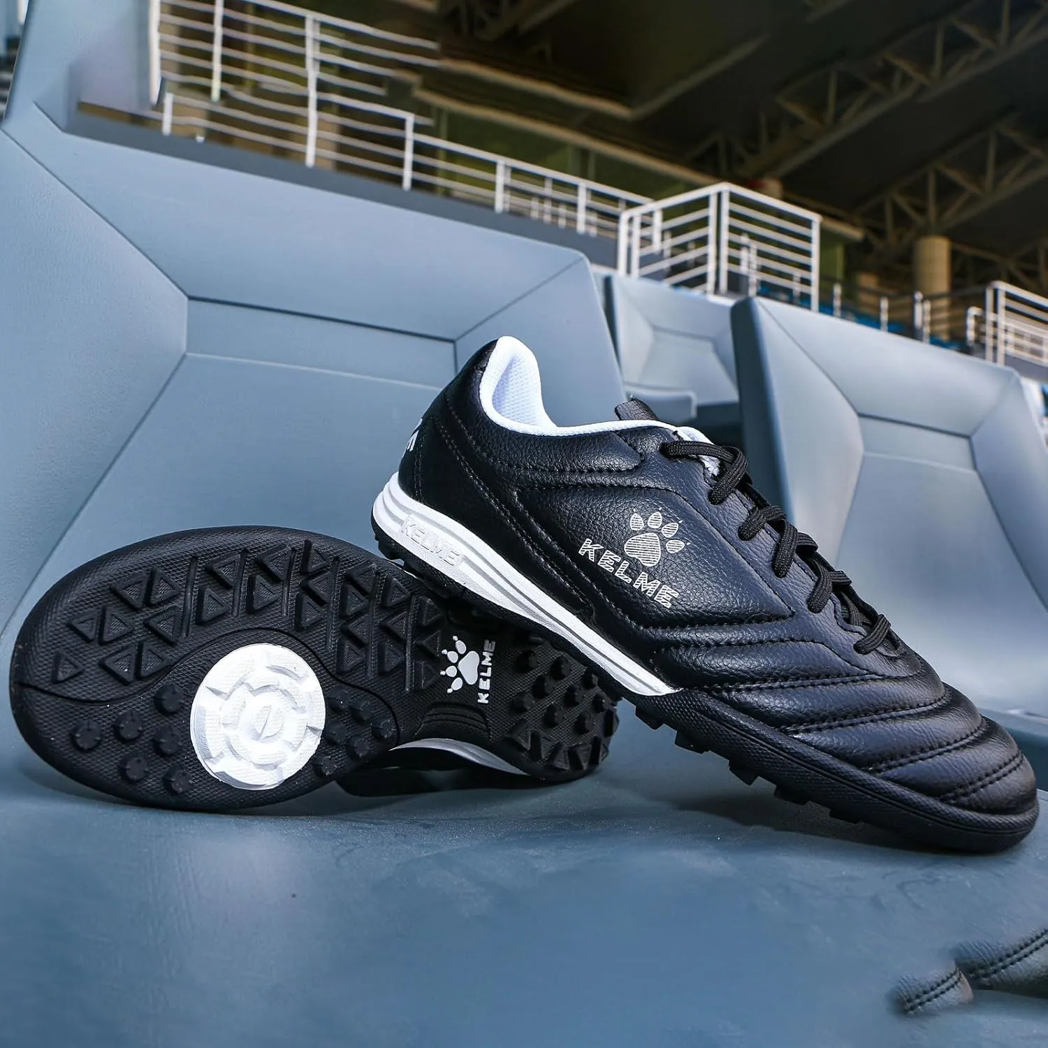 KELME Kids Soccer Shoes TF Soccer Cleats Boys Girls Professional Futsal Sneaker Breathable Athletic Football Boots for Outdoor Indoor