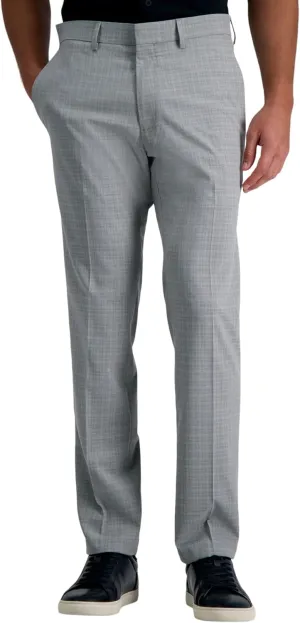 Kenneth Cole REACTION Men's Premium Flex Slim Fit Plaid Fabric Dress Pant