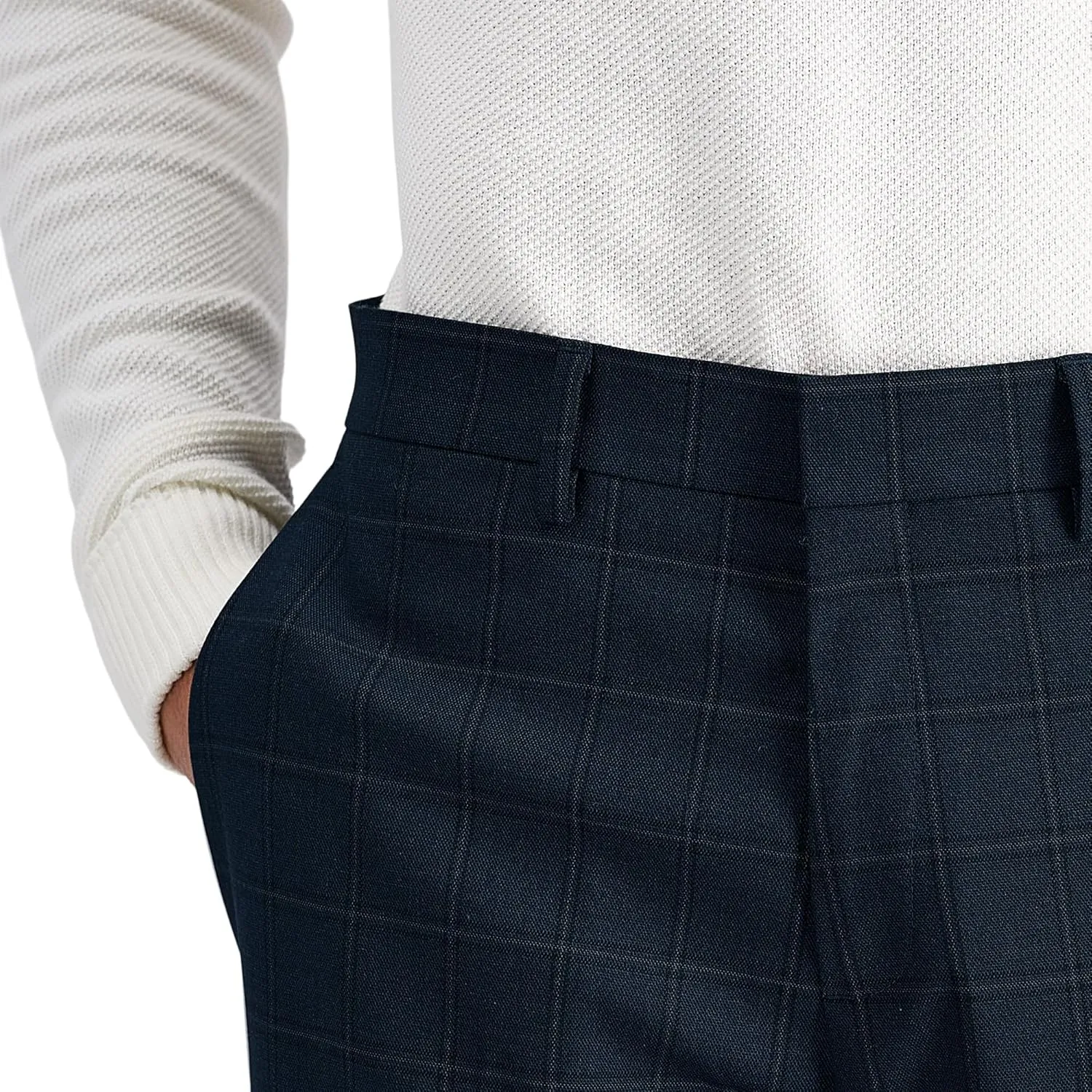Kenneth Cole REACTION Men's Slim Fit Fashion Patterned Dress Pant